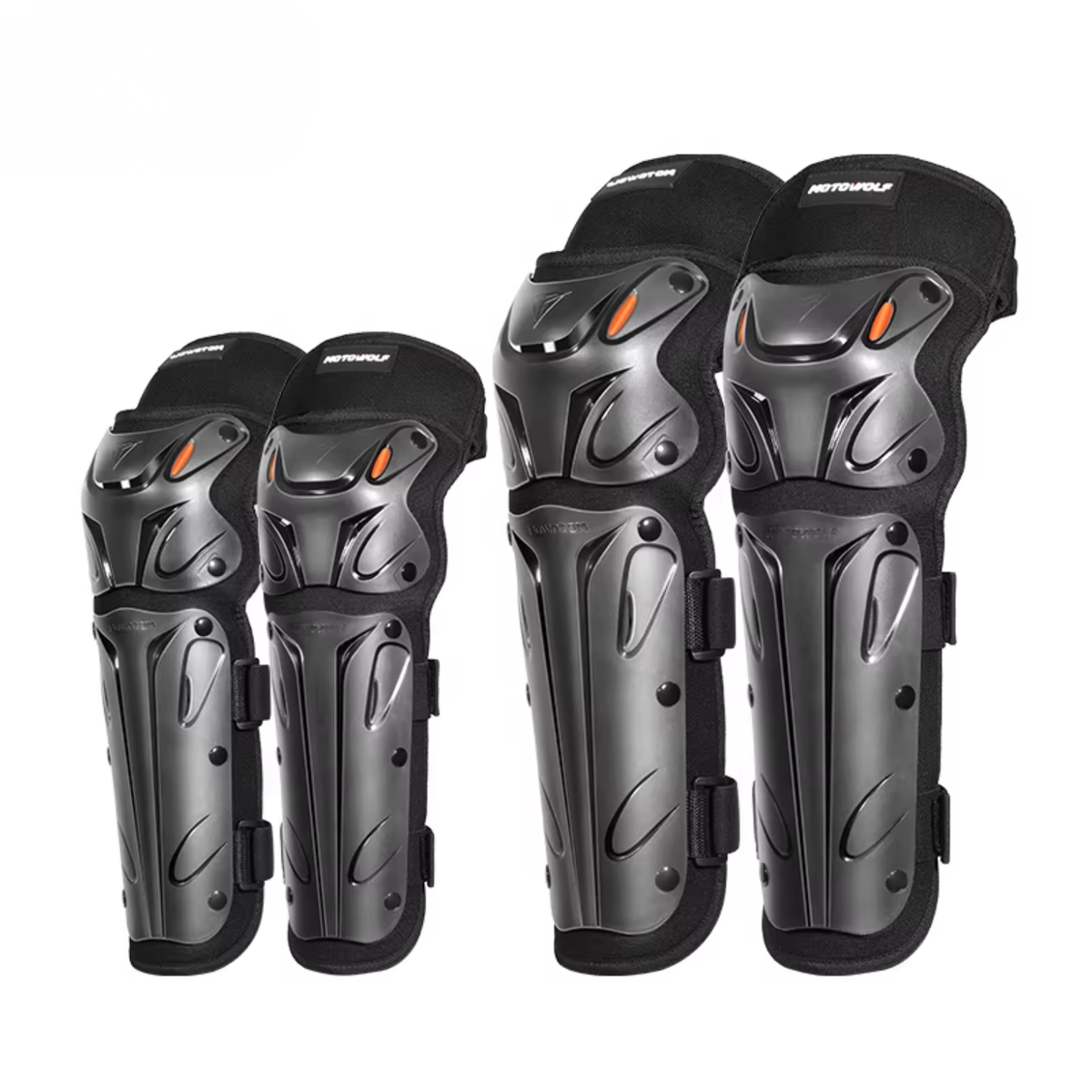 Motowolf Knee and Elbow Guard - MDL1010 - Black - Motowolf