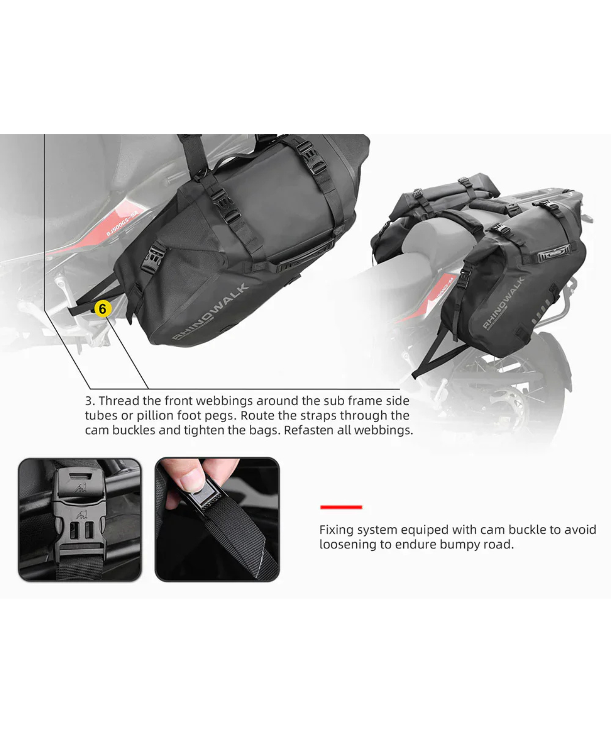 Rhinowalk 28L Waterproof Tail Bag - L - MT1428