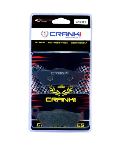 Crank1 Carbon Brake Pads for Harley Davidson Street 750 (2016-2021)