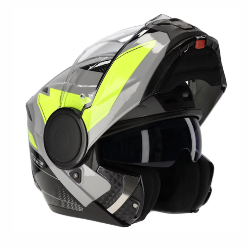 LS2 FF902 Scope ll Duria Helmet - Gloss Grey Hi-Viz Yellow