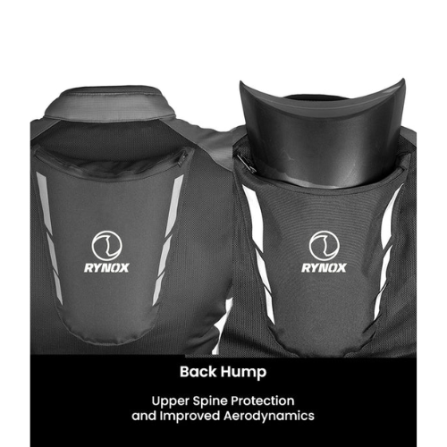 Rynox Delta GT Motorcycle Riding Jacket - Black Grey