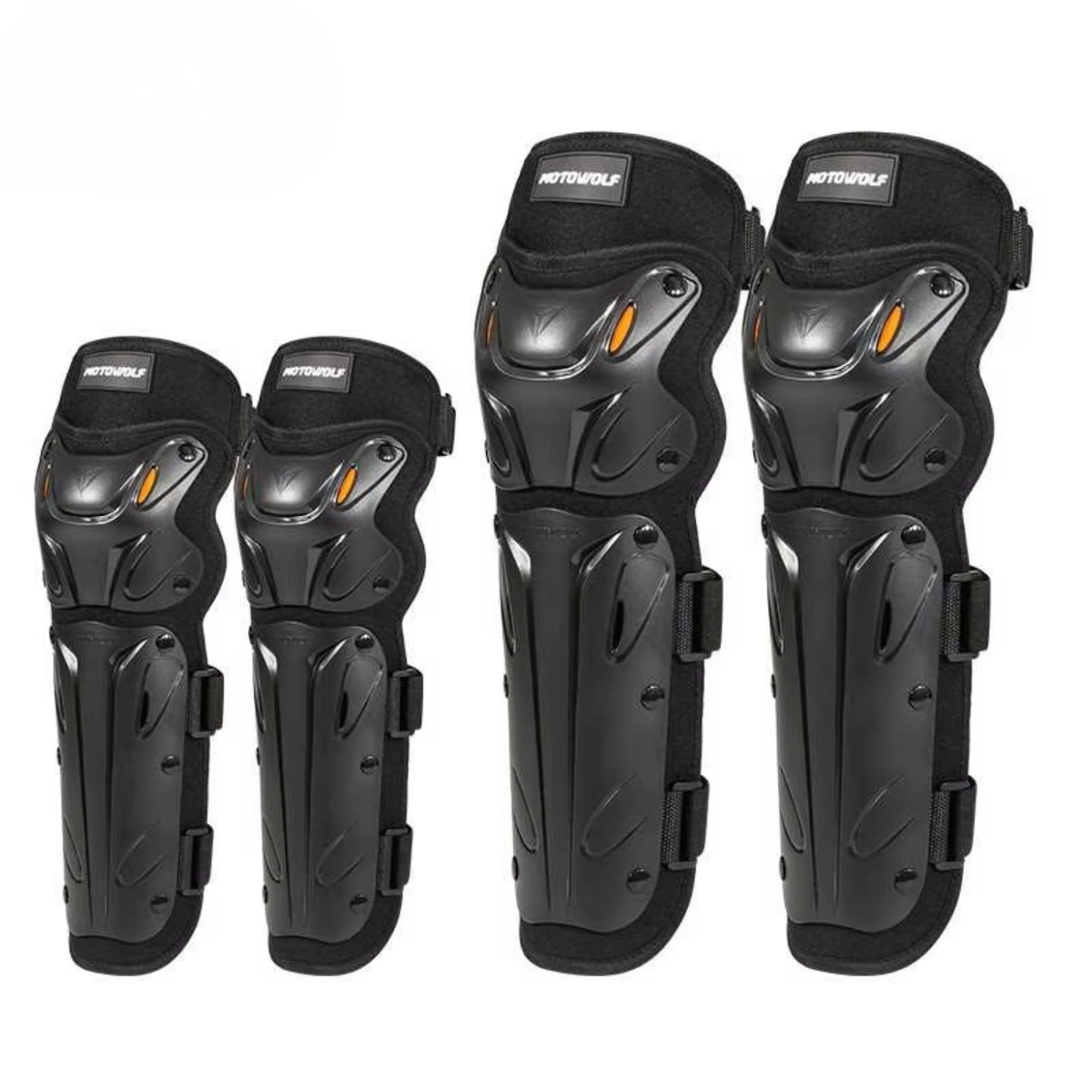 Motowolf Knee and Elbow Guard - MDL1010 - Black - Motowolf