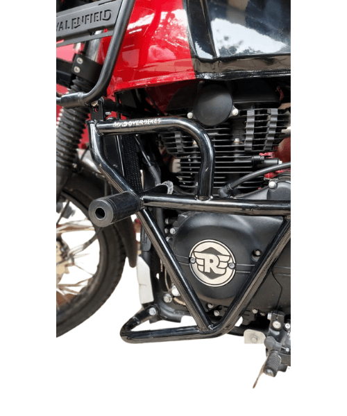 Mad Over Bikes Crash Guard with Single Slider for RE Himalayan Black