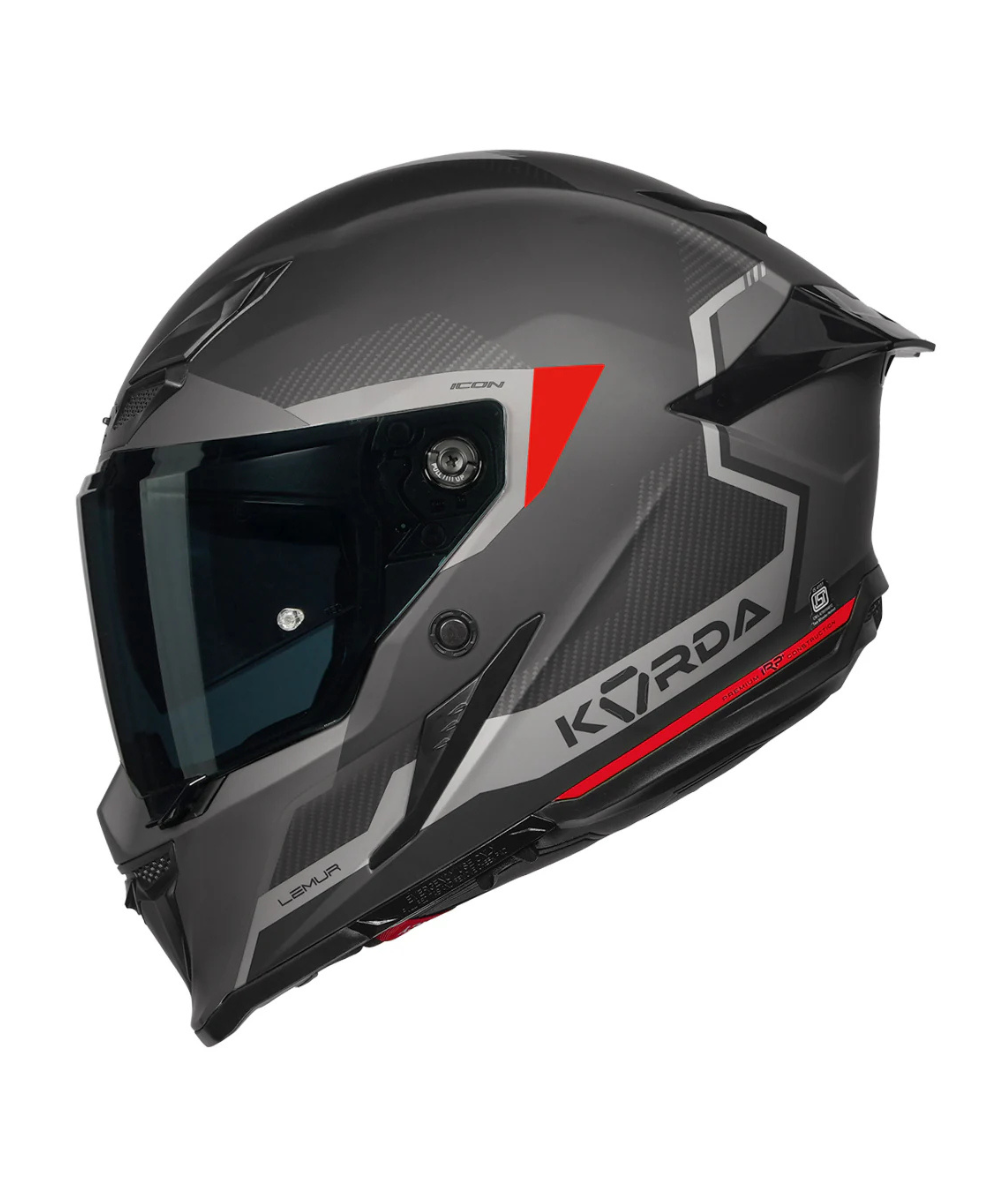 Korda Icon Lemur Helmet - Matt Red
