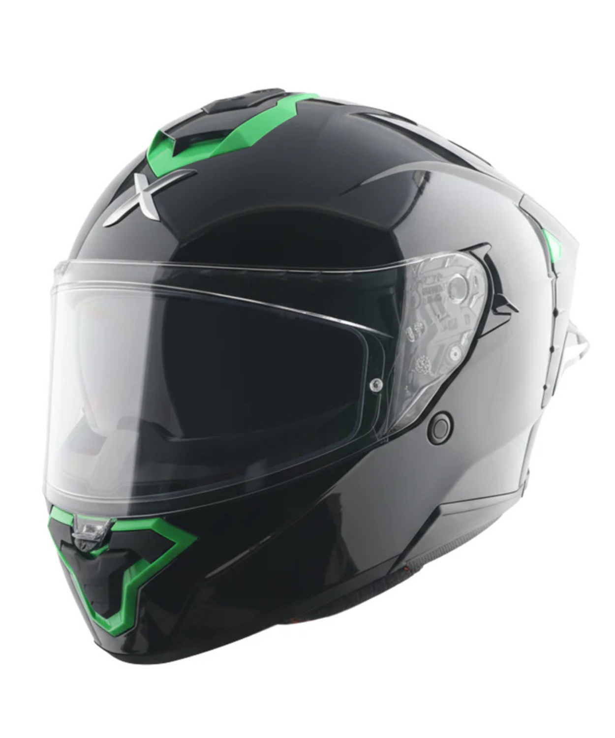 Axor Brutale Corsa Dual Spoiler Helmet - Gloss Black Green
