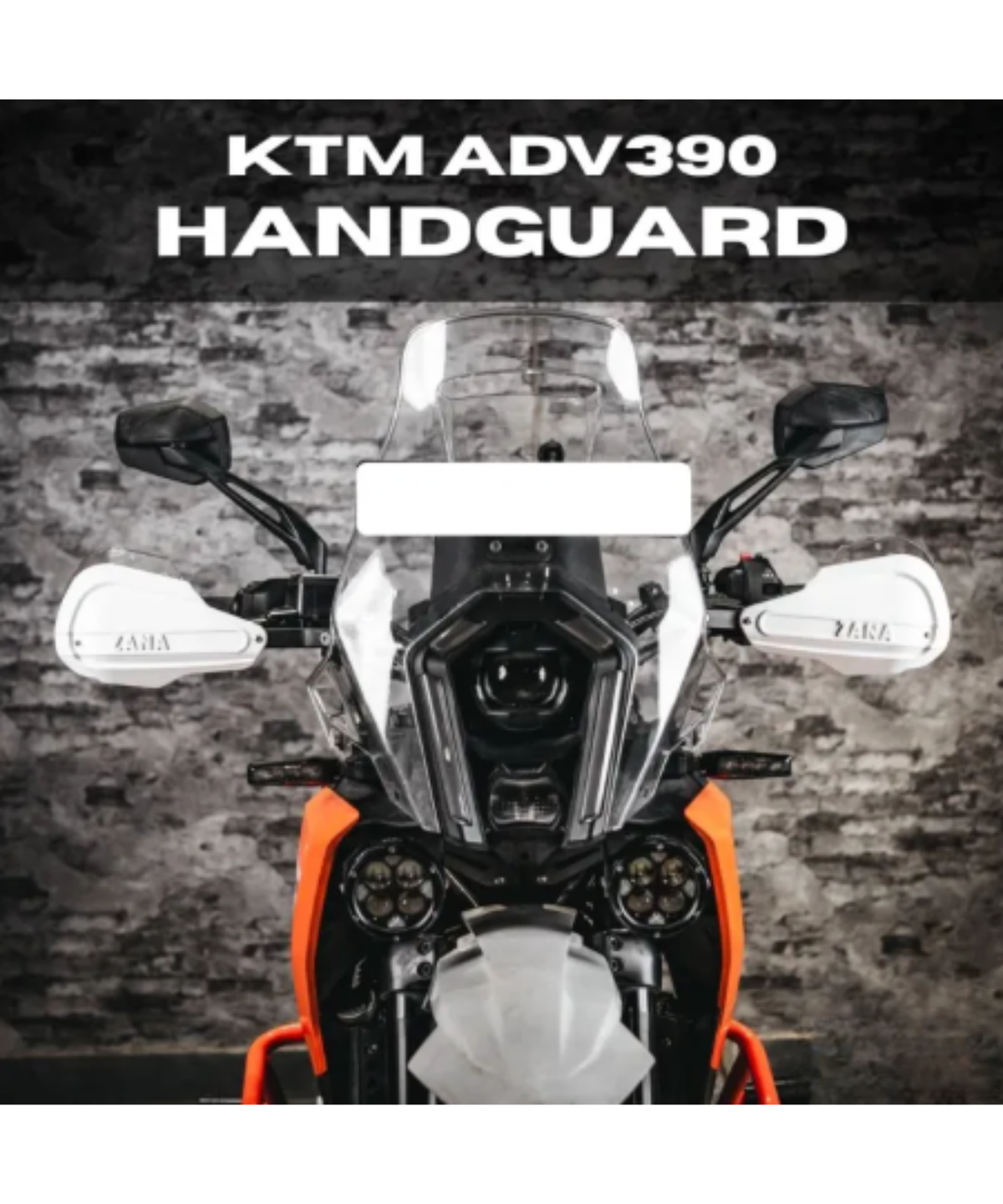 Zana KTM ADV 390 (2025) Hand Guard - White - ZI-8614-WW - Zana