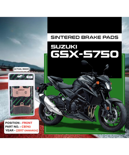 Crank1 Suzuki GSX S750 (2017 Onwords) Sintered Brake Pads