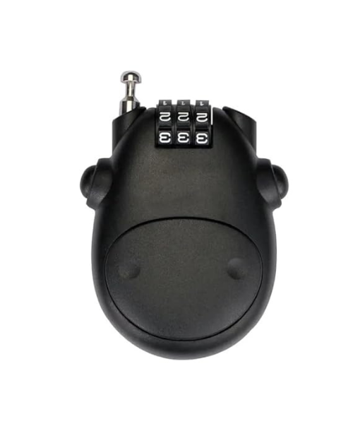 Moto Arch 3 Digit code Cable Helmet Lock - Black