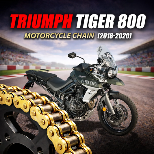 Crank1 Triumph Tiger 800 (2018-2020) 525 Pitch ZVM-X 124L Chain - Gold