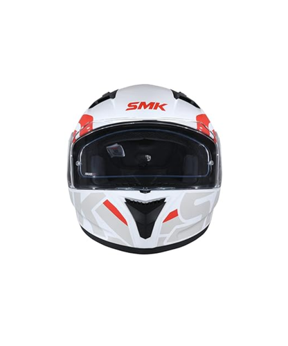 SMK Stellar Stage MA163 White Red Helmet
