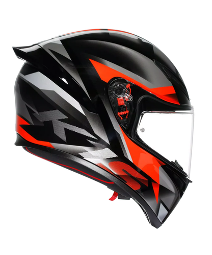 AGV K1 S Fastlap Helmet - Gloss Black Grey Red