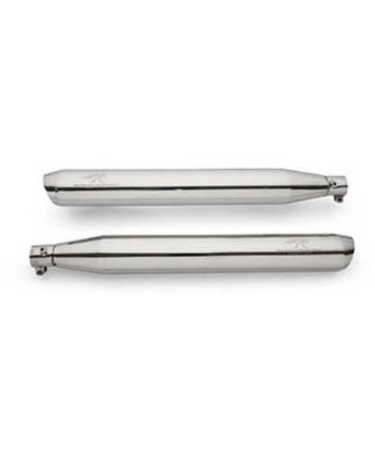 Red Rooster Performance Celesta Max Exhaust for Jawa Bobber 42 - Silver Polish