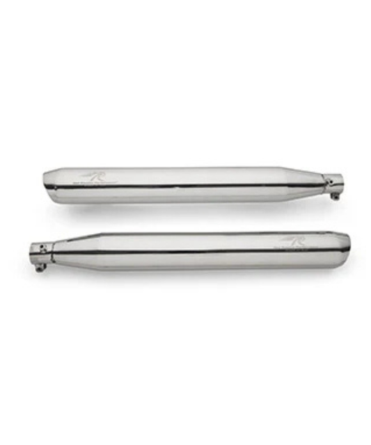 Red Rooster Performance Celesta Max Exhaust for Jawa Bobber 42 - Silver Polish
