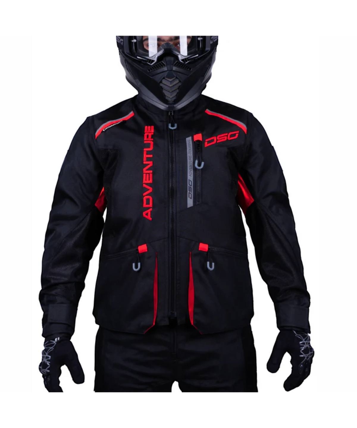 DSG Adv Riding Jacket - Black Red - DSG