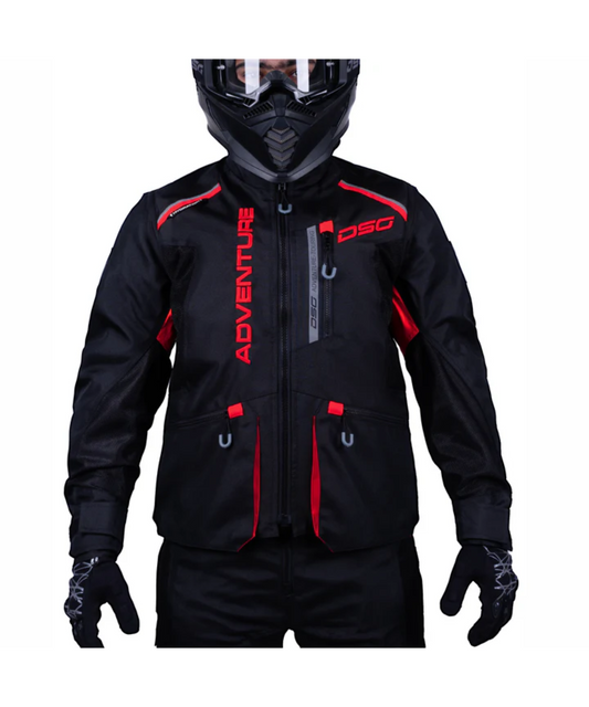 DSG Adv Riding Jacket - Black Red - DSG