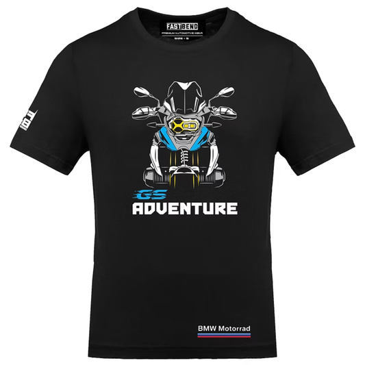 Fast Bend BMW GS Motorrad Tshirt - TF 428 - Black
