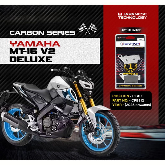 Crank1 Yamaha MT-15 V2 Deluxe (2025 Onwards) Carbon Brake Pads