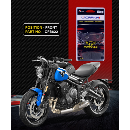 Crank1 Carbon Brake Pads for Triumph Trident 660 (2021 Onwards)