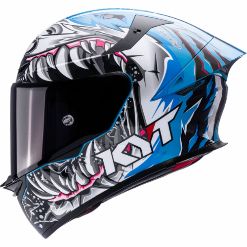 KYT TT-Revo Megalodon Helmet - Gloss Blue