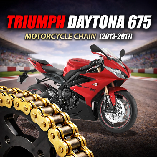 Crank1 Triumph Daytona 675 (2013-2017) 525 Pitch ZVM-X 116L Chain - Gold