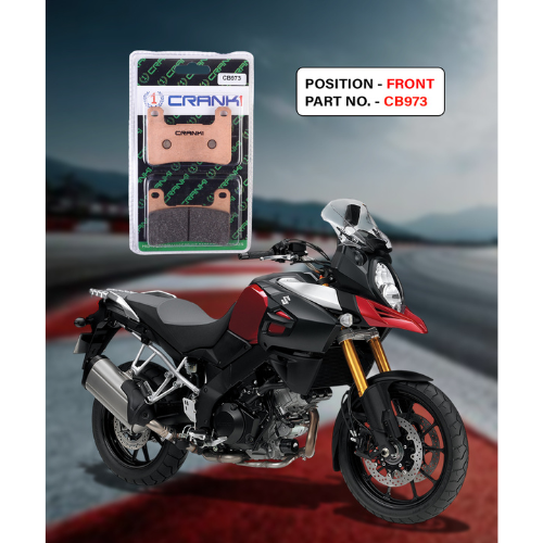 Crank1 Fully Sintered H2 Series Brake Pads for Suzuki V-Strom 1000 (2014-2016)