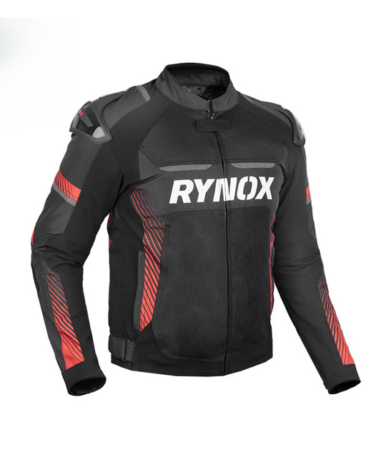 Rynox Apex Evo CE Certified Class AA Riding Jacket - Black Red
