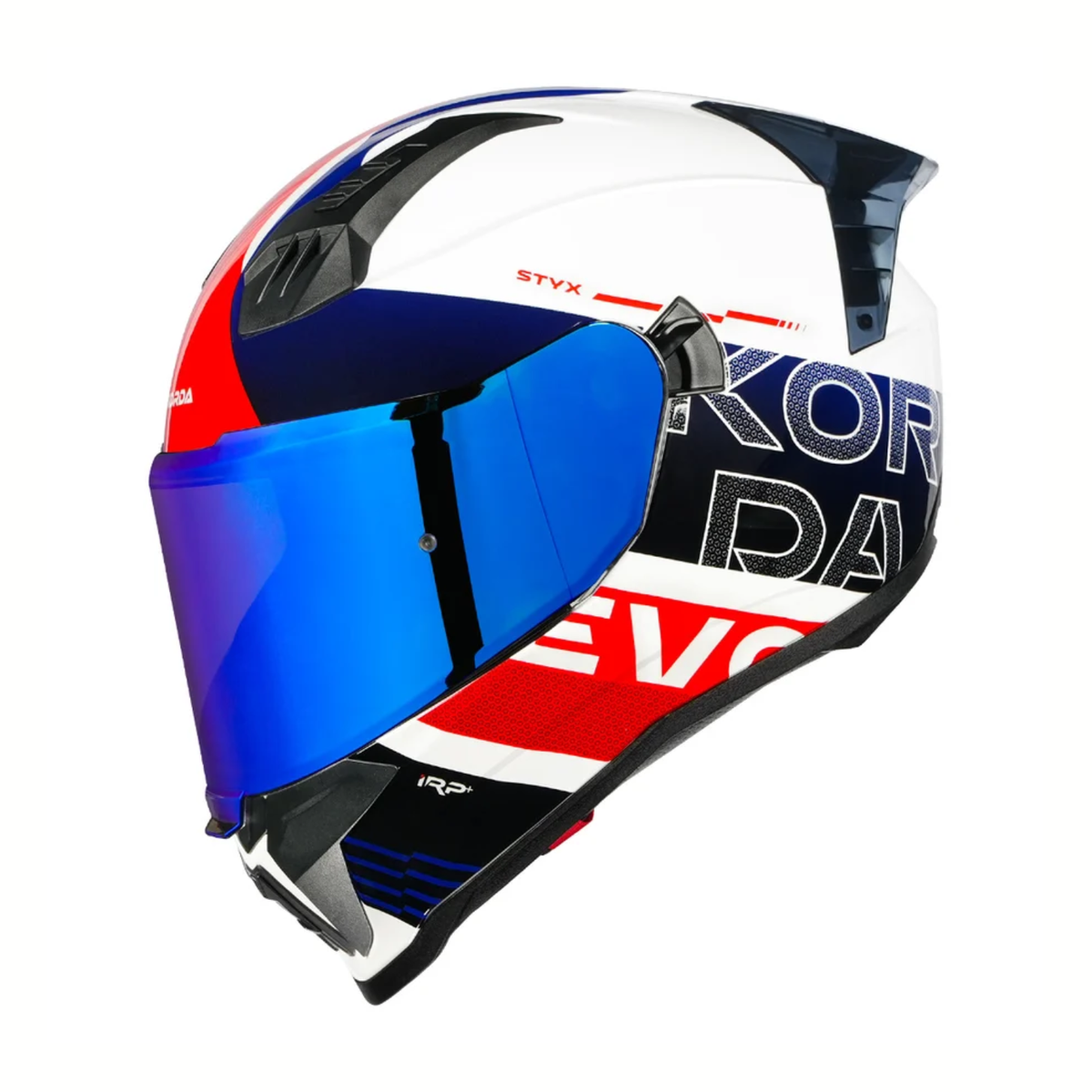 Korda EVO Styx Helmet - Gloss White Blue Red