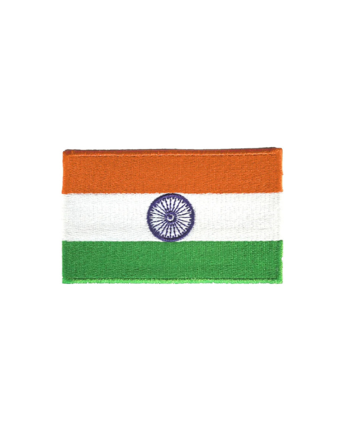 Quipco Embroidered Tricolour Flag of Bharat Patch with Velcro