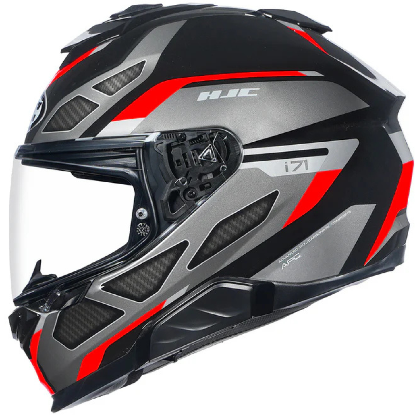HJC I71 Zest MC1 Helmet - Black Red