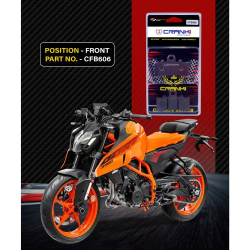 Crank1 Carbon Brake Pads for KTM Duke 390 (2014 Onwards)