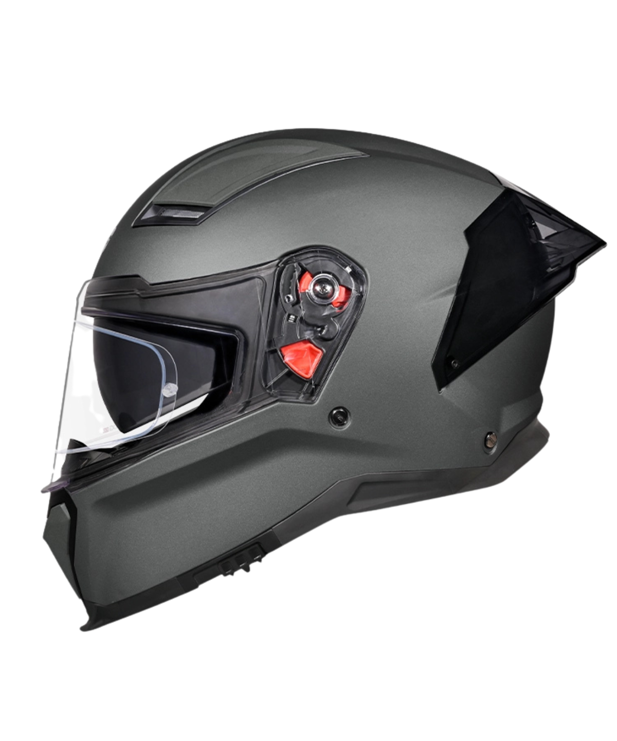 Studds Helios Solid Helmet - Matt Gun Grey - Studds