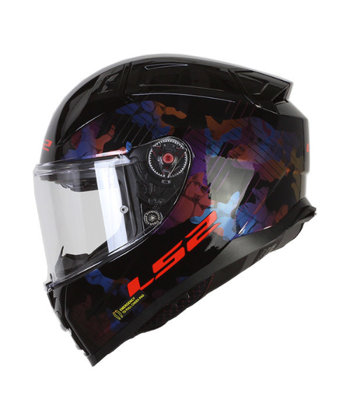 LS2 FF811 Vector II Kamo Helmet - Gloss Black Blue