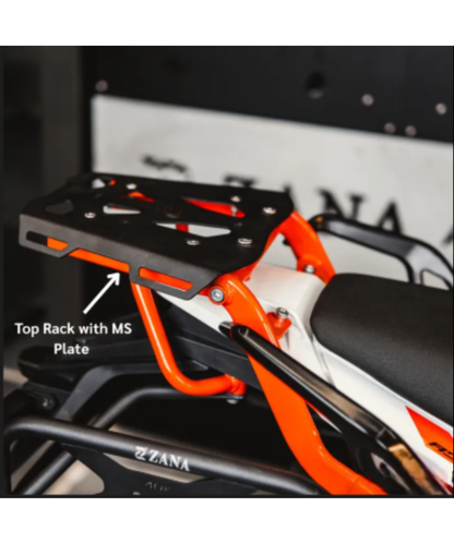 Zana Top Rack with MS Plate for KTM ADV 390 2025 - Orange - ZI-8568