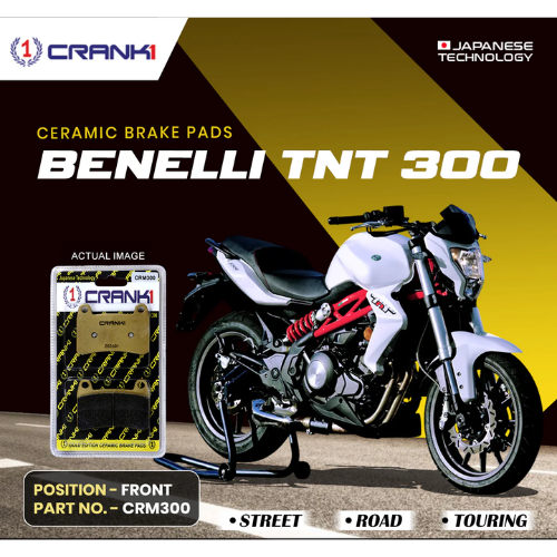 Crank1 Ceramic Brake Pads for Benelli BN TNT 300