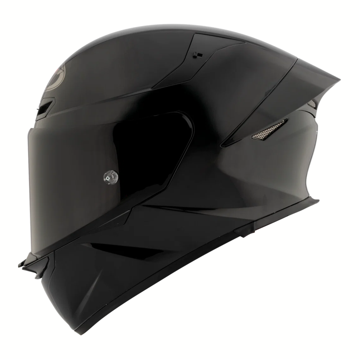 KYT TT-Revo Plain Helmet - Gloss Black