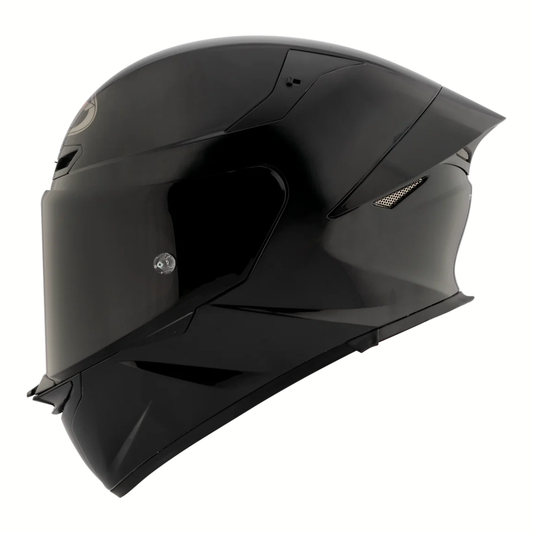 KYT TT-Revo Plain Helmet - Gloss Black