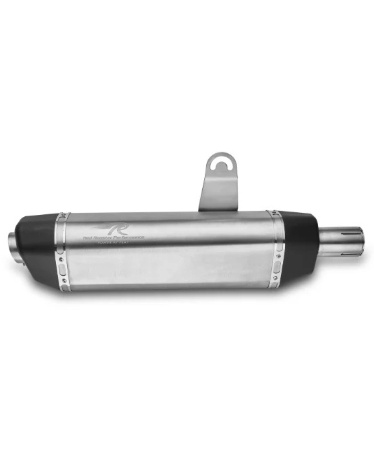 Red Rooster Performance Vertex Exhaust for Himalayan 411/ Scram 411 / Scram 440 - Silver Matte