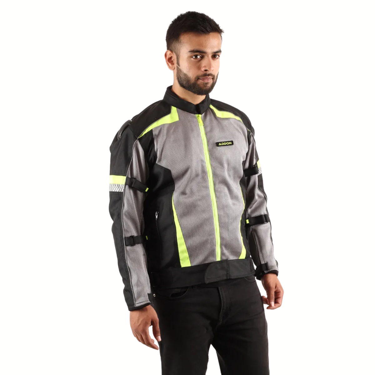 Lone Ranger Addon Pro Max Riding Jacket - Black Neon Green