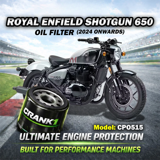 Crank1 Royal Enfield Shotgun 650 (2024 Onwards) Performance Oil Filters - CPO-515