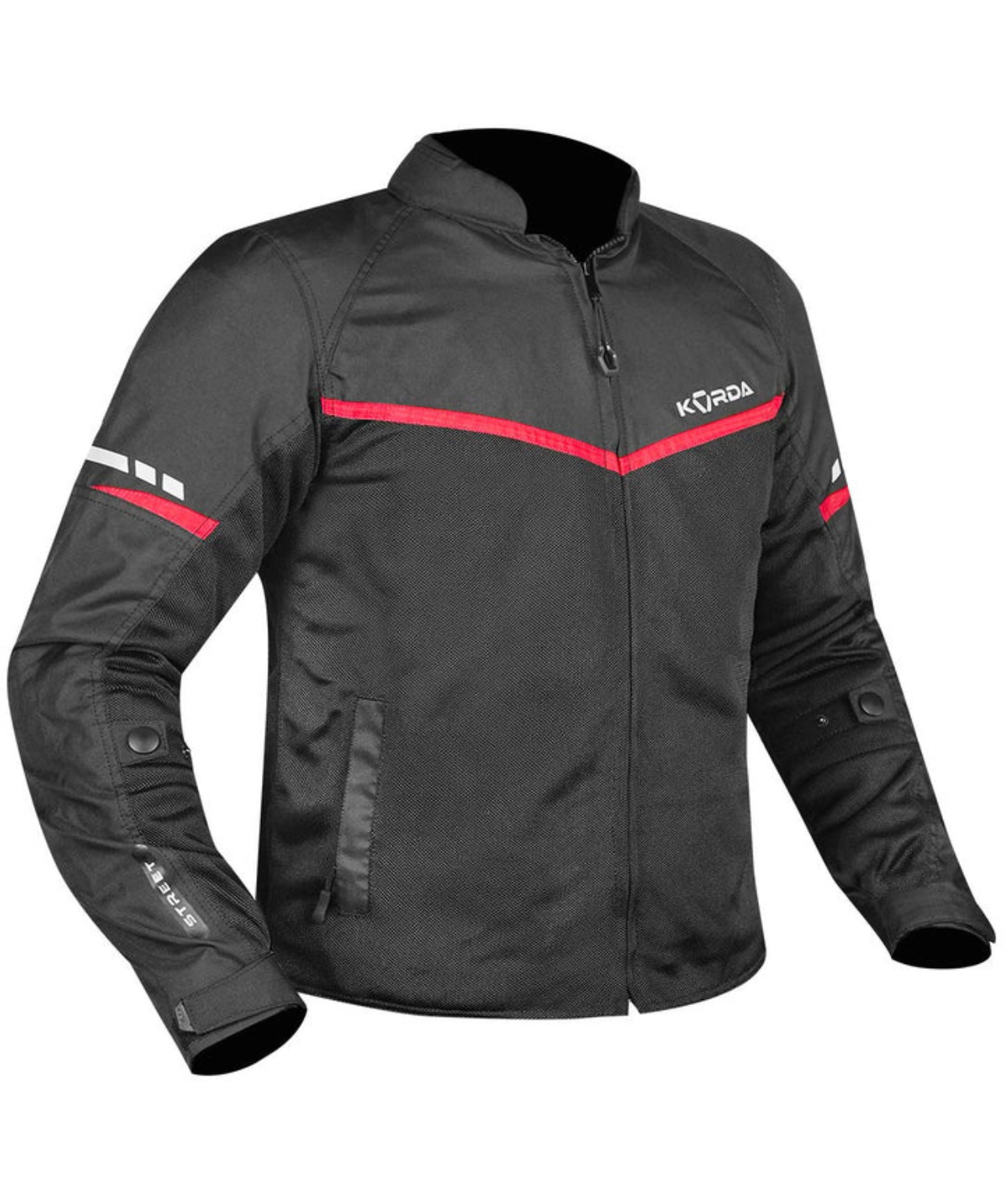 Korda Level 2 Street Riding Jacket with Safe Tech Armours - Red - Korda