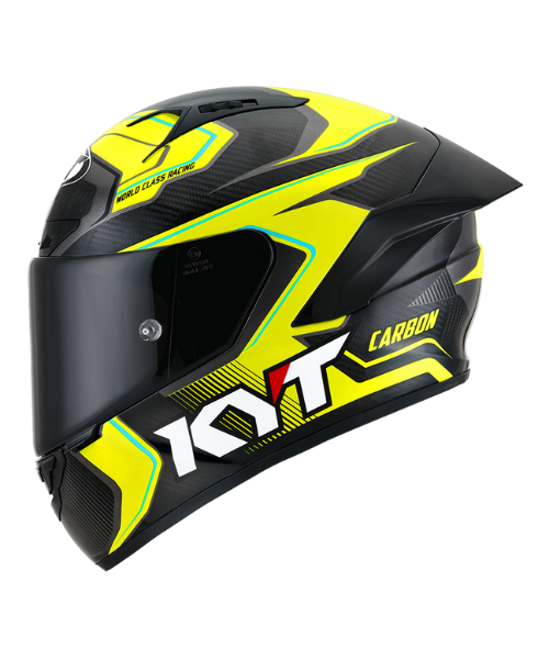 KYT NZ Race Carbon Competition Helmet - Gloss Yellow - KYT Helmets