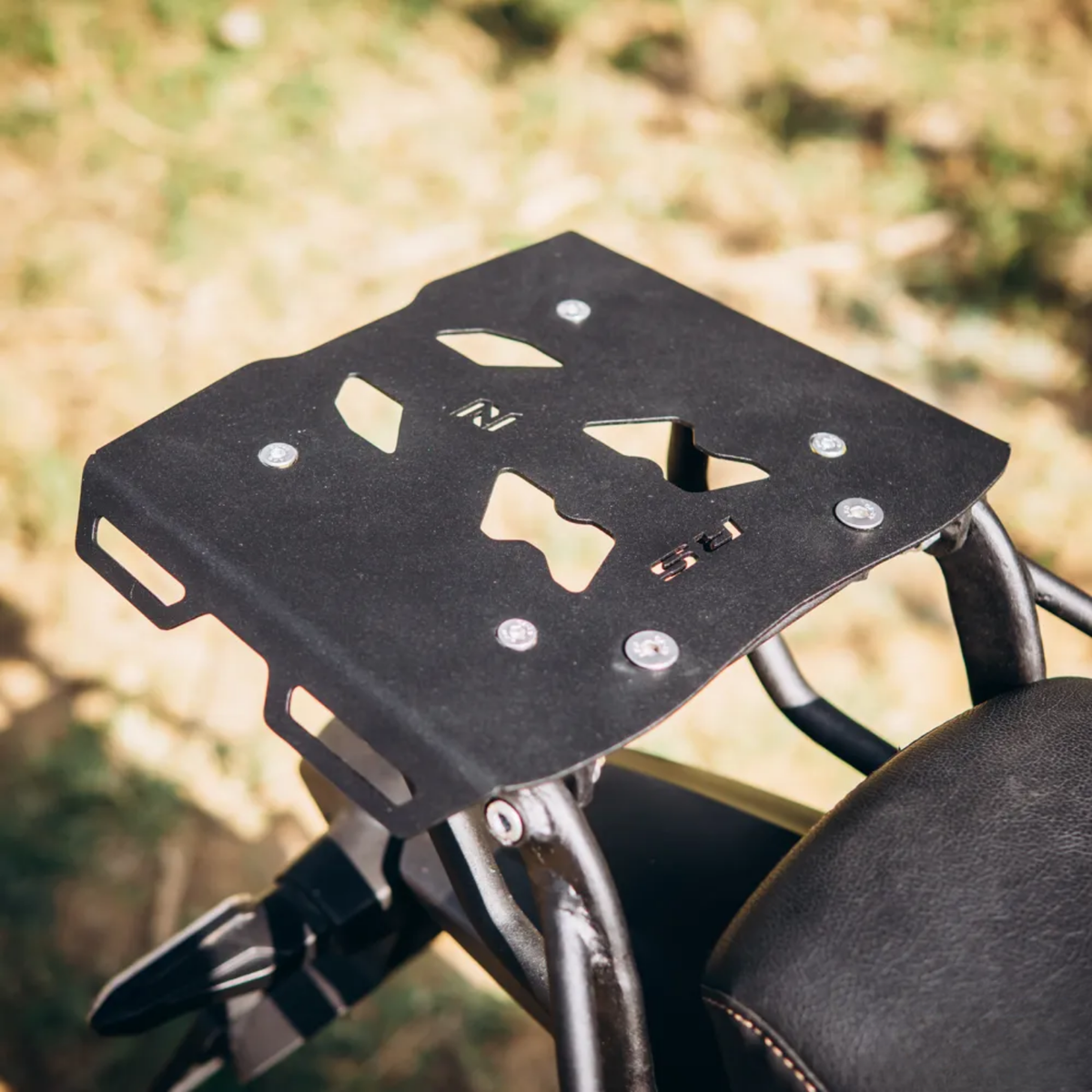 Zana Honda 350 RS Top Rack with MS Plate - Black - ZI-8160-V2 - Zana