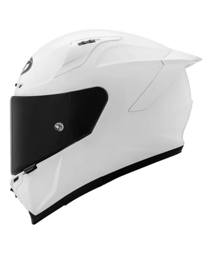 KYT Striker 2V Plain Full Face Helmet - Gloss White