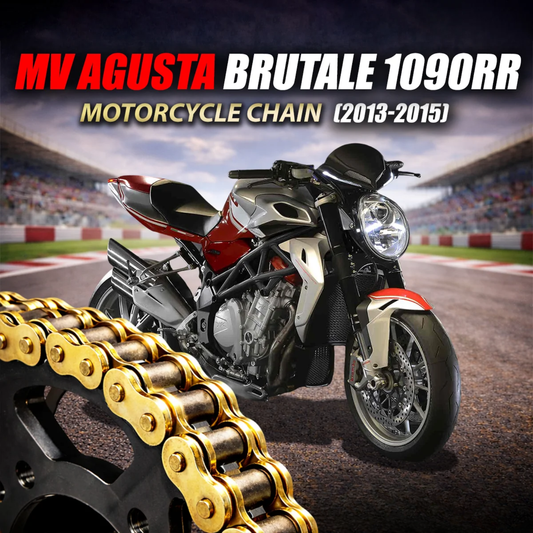 Crank1 MV Augusta Brutale 1090RR (2013-2015) 525 Pitch ZVM-X 110L Chain - Gold