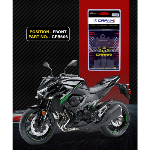 Crank1 Carbon Brake Pads for Kawasaki Z800