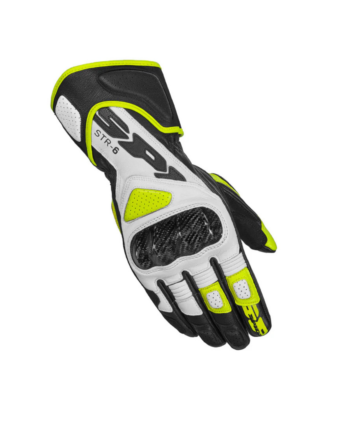Spidi STR 6 Riding Gloves - Black Yellow White - Spidi