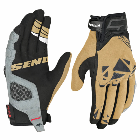Viaterra Roost V2 Offroad Motorcycle Gloves - Sand