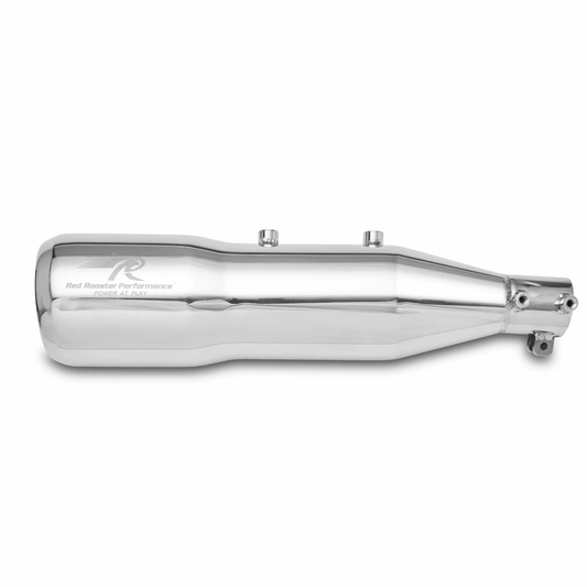 Red Rooster Performance Altair Exhaust for Bajaj Dominar 400 - Silver Polish