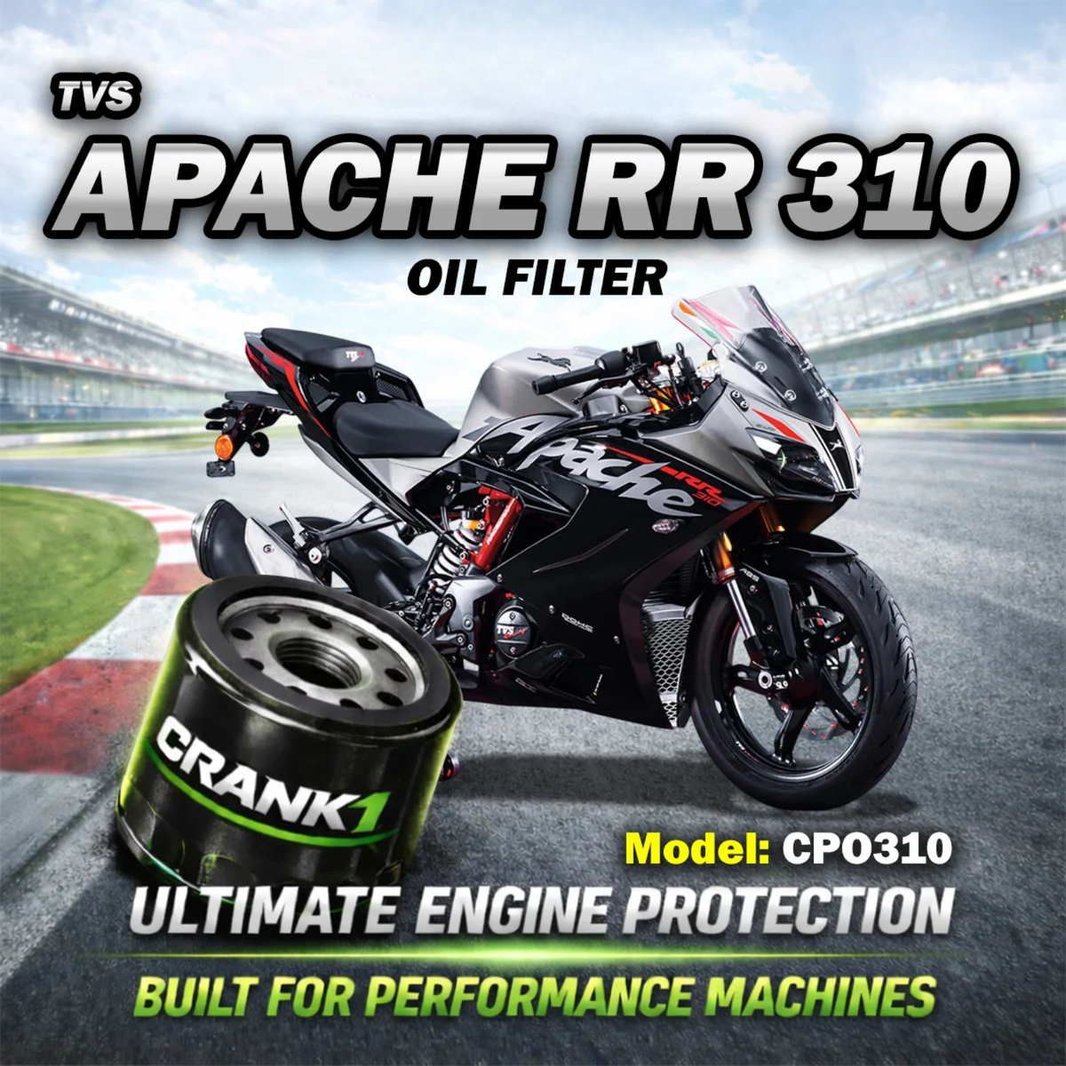 Crank1 Apache RR 310 Performance Oil Filters - CPO-310