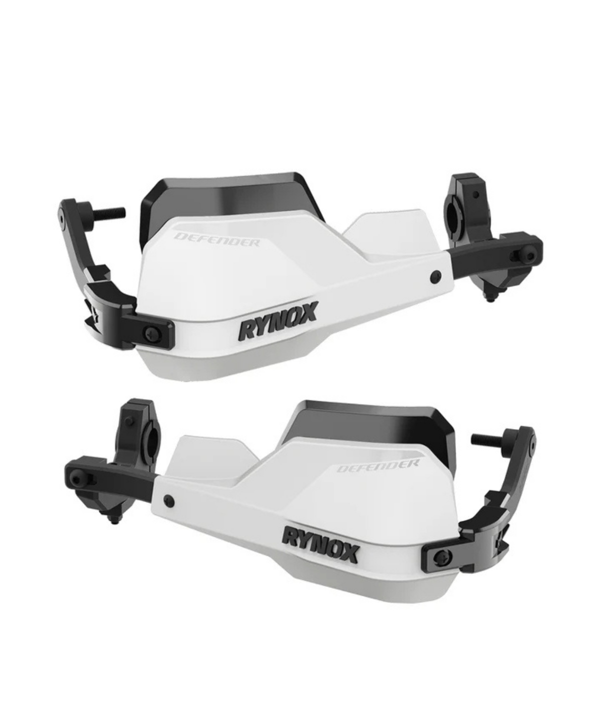 Rynox Defender Pro Hand Gurads - White Black - Rynox